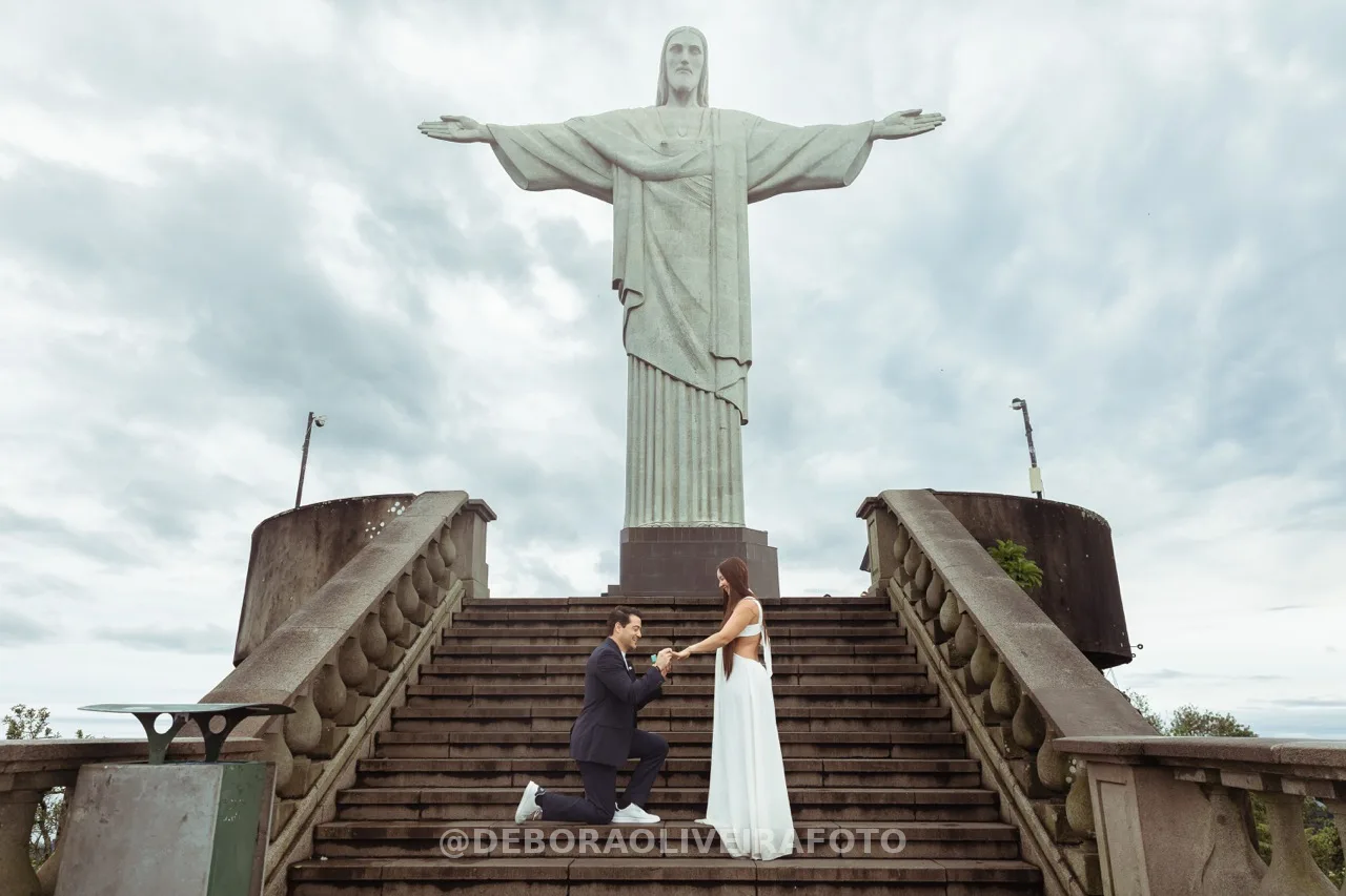 Marriage Proposal at Christ the Redeemer, Rio de Janeiro: Andres & Alexandra