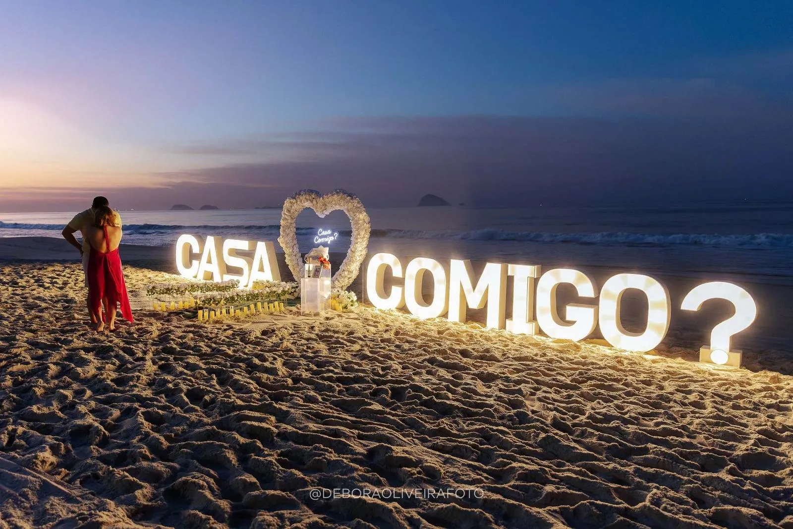 Sunrise Beach Marriage Proposal in Rio de Janeiro: Guilherme and Gabriele